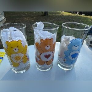 Care Bears Pizza Hut Collector's Series Drinking Glasses